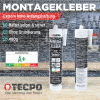 2x TECPO Universal Montagekleber Ultra FIX Power...