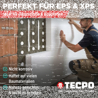 2x TECPO Universal Montagekleber Ultra FIX Power Baukleber 480g Weiß + Kartuschenpresse Kartuschenpistole 25:1