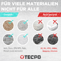 2x TECPO Universal Montagekleber Ultra FIX Power Baukleber 480g Weiß + Kartuschenpresse Kartuschenpistole 25:1