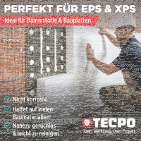 3x TECPO Universal Montagekleber Ultra FIX Power Baukleber 480g Weiß + Kartuschenpresse Kartuschenpistole 25:1