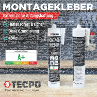 6x TECPO Universal Montagekleber Ultra FIX Power...