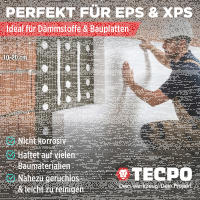 6x TECPO Universal Montagekleber Ultra FIX Power Baukleber 480g Weiß + Kartuschenpresse Kartuschenpistole 25:1