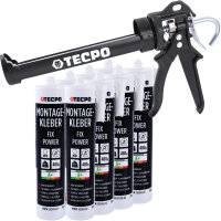 8x TECPO Universal Montagekleber Ultra FIX Power...