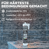 10x TECPO Universal Montagekleber Ultra FIX Power Baukleber 480g Weiß + Kartuschenpresse Kartuschenpistole 25:1