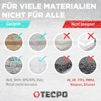 12x TECPO Universal Montagekleber Ultra FIX Power Baukleber 480g Weiß + Kartuschenpresse Kartuschenpistole 25:1