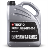 TECPO Bremsflüssigkeit DOT-4 SAE J 1703 1704 ISO 4925 DOT4, 5 Liter