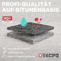 TECPO Unterbodenschutz schwarz Bitumen Steinschlagschutz, 1 Liter
