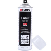 4x TECPO Klarlack Autolack glänzend Sprühlack, 500 ml