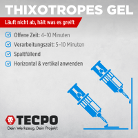 TECPO 2K Powerkleber High Performance 10g, Cyanacrylat-Klebstoff + 3 Mischer