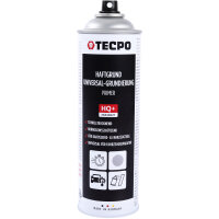 3x TECPO Haftgrund Grundierung grau Lackspray Sprühdose Primer, 500 ml + Sprühpistole