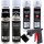 2x TECPO Grundierung grau Sprühdose Primer, 500 ml + 2x Autolack schwarz matt 500 ml + 2x Klarlack Sprühlack glänzend, 500 ml