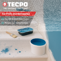 2x TECPO Abdeckvlies Malervlies 25m Schutzvlies 120g/m² selbstklebende Vlies-Rolle