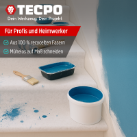 4x TECPO Abdeckvlies Malervlies 25m Schutzvlies 120g/m² selbstklebende Vlies-Rolle
