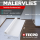 4x TECPO Abdeckvlies Malervlies 25m Schutzvlies 120g/m² selbstklebende Vlies-Rolle