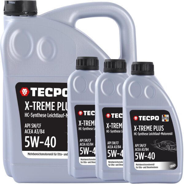 8L TECPO 5W-40 X-TREME PLUS Motoröl für VW 502.00 505.00 MB 229.3 226.5 BMW LL-01 LL-98