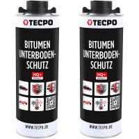 TECPO Unterbodenschutz schwarz Bitumen Steinschlagschutz, 2 Liter