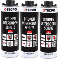 TECPO Unterbodenschutz schwarz Bitumen Steinschlagschutz, 3 Liter