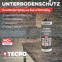TECPO Unterbodenschutz schwarz Bitumen Steinschlagschutz, 3 Liter