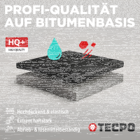 TECPO Unterbodenschutz schwarz Bitumen Steinschlagschutz, 3 Liter