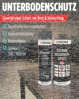 TECPO Unterbodenschutz schwarz Bitumen Steinschlagschutz, 4 Liter