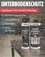 TECPO Unterbodenschutz schwarz Bitumen Steinschlagschutz, 5 Liter