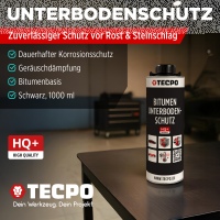 TECPO Unterbodenschutz schwarz Bitumen Steinschlagschutz,...
