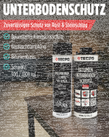 TECPO Unterbodenschutz schwarz Bitumen Steinschlagschutz, 8 Liter