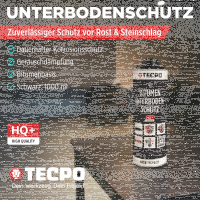 TECPO Unterbodenschutz schwarz Bitumen Steinschlagschutz,...