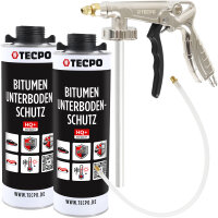 TECPO Unterbodenschutz schwarz Bitumen Steinschlagschutz,...