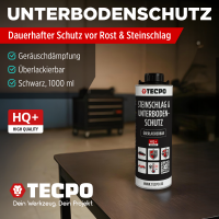TECPO Unterbodenschutz schwarz Steinschlagschutz überlackierbar, 5 Liter