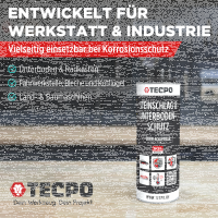 TECPO Unterbodenschutz schwarz Steinschlagschutz überlackierbar, 5 Liter