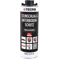 TECPO Unterbodenschutz schwarz Steinschlagschutz überlackierbar, 5 Liter