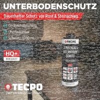 TECPO Unterbodenschutz schwarz Steinschlagschutz...