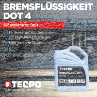 2x TECPO Bremsflüssigkeit DOT-4 SAE J 1703 1704 ISO...