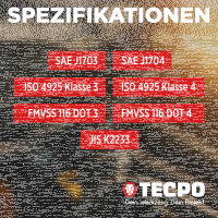 TECPO Druckluft Bremsenentlüftungsgerät + Ringschlüssel-Satz + Tester + Bremsflüssigkeit, 5 Liter