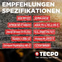 2x TECPO Hydro ISO HLP 46 PLUS Hydrauliköl, 5L