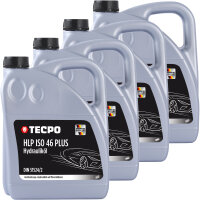 4x TECPO Hydro ISO HLP 46 PLUS Hydrauliköl, 5L
