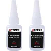 2x TECPO 1K Sekundenkleber dünnflüssig 20g...