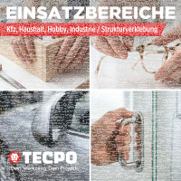 3x TECPO 1K Sekundenkleber dünnflüssig 20g extra stark Superkleber Cyanacrylat Klebstoff