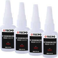4x TECPO 1K Sekundenkleber dünnflüssig 20g...