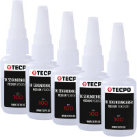 5x TECPO 1K Sekundenkleber dünnflüssig 20g...