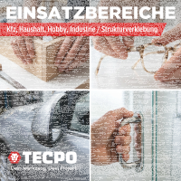2x TECPO 1K Sekundenkleber dickflüssig 20g extra stark Superkleber Cyanacrylat Klebstoff