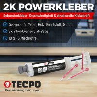 2x TECPO 2K Powerkleber High Performance 10g,...