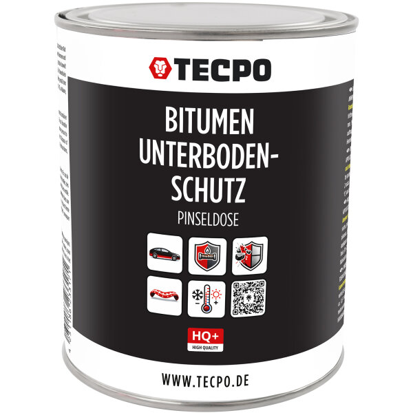 TECPO Unterbodenschutz Bitumen HQ+ Pinseldose, 1L