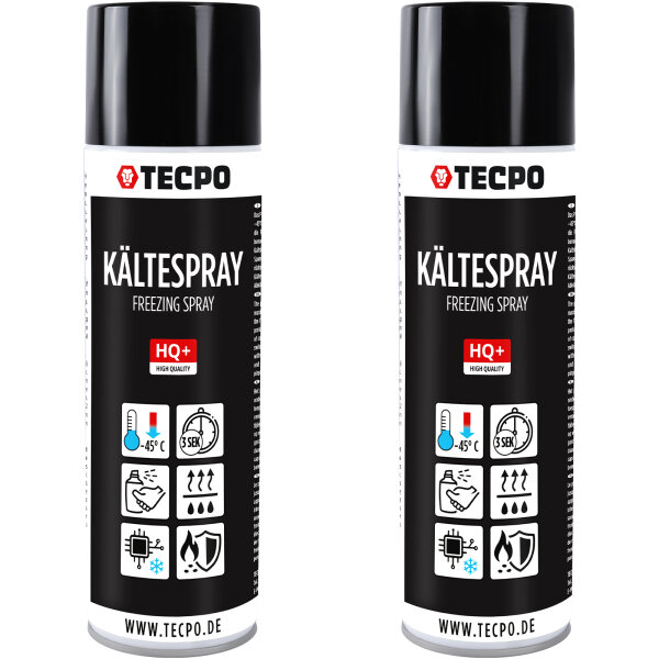 2x TECPO Kältespray Kühlspray, 500 ml