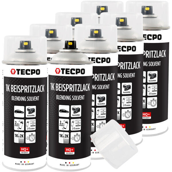 8x TECPO 1K Beispritzlack, 400 ml