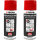 2x TECPO Bremssattel-Lackspray Rot, 400 ml