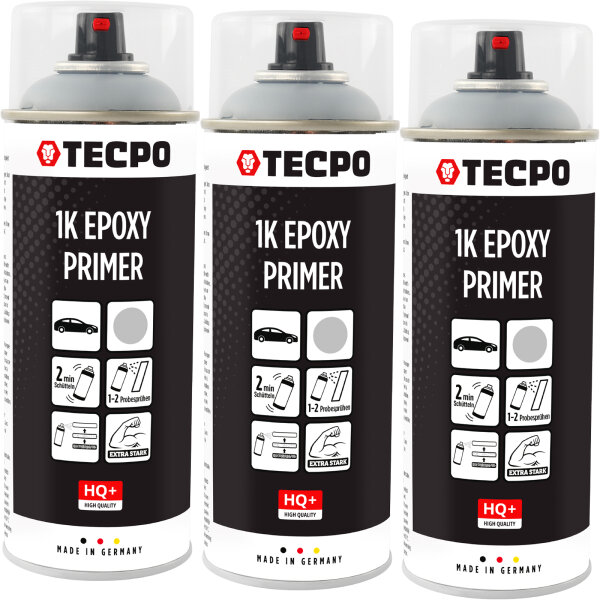 3x TECPO 1K Epoxy- Primer grau, 400 ml