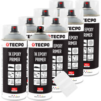 8x TECPO 1K Epoxy- Primer grau, 400 ml
