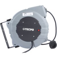 TECPO Kabeltrommel Aufroller 15m, Automatik